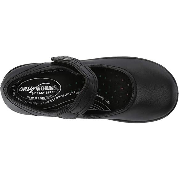 Easy Street by Easy Works Women's Letsee Mary Jane Clogs, Black Size 8WW - Picture 6 of 7